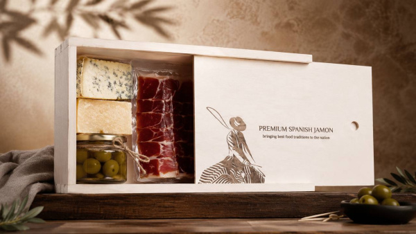 ДЕРЕВЯННЫЙ ЯЩИК БЕЗ НАПОЛНЕНИЯ "PREMIUM SPANISH JAMON" ДЕРЕВЯННЫЙ ЯЩИК БЕЗ НАПОЛНЕНИЯ "PREMIUM SPANISH JAMON"